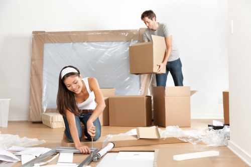 Local flat removal team handling a move in West Kensington