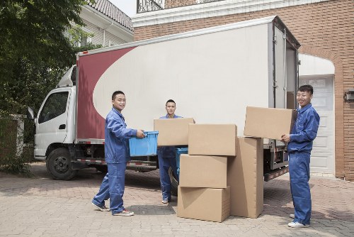 Man with a van helping with a residential move in West Kensington