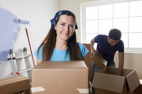 Assorted moving boxes and protective packing supplies for local customers