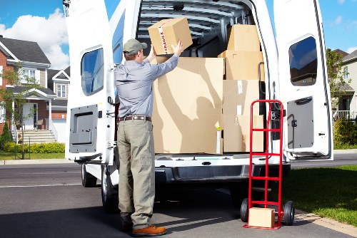 Careful loading of student furniture and belongings for a West Kensington move