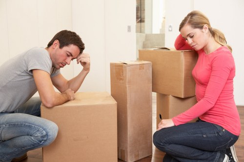 Packed household items ready for a West Kensington home removal service