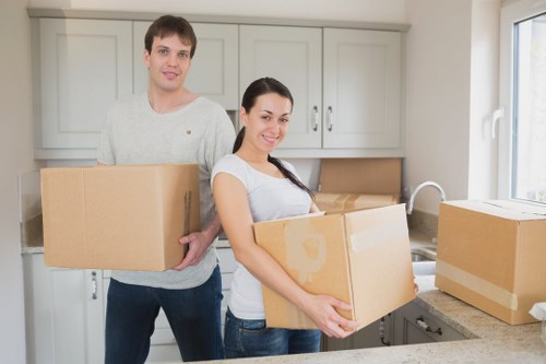 Commercial removal van transport for offices near West Kensington